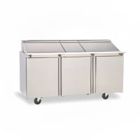 True TFP-72-30M-HC 72" Sandwich/Salad Prep Table w/ Refrigerated Base, 115v thumbnail 2