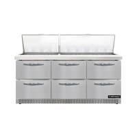 True TFP-72-30M-D-6-HC 72" Sandwich/Salad Prep Table w/ Refrigerated Base, 115v thumbnail 2