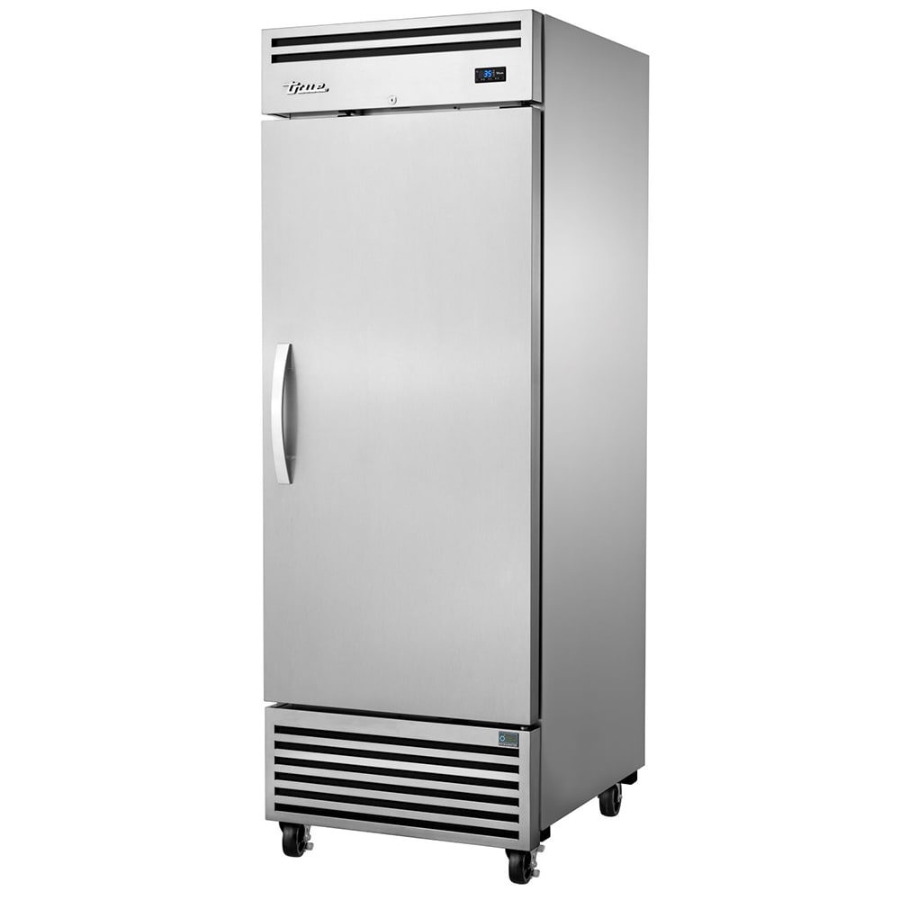 True TGN-1R-1S-HC 28 3/4" One Section Reach In Refrigerator, (1) Solid Door, Dual Slides for Full-Size Pans, 120v