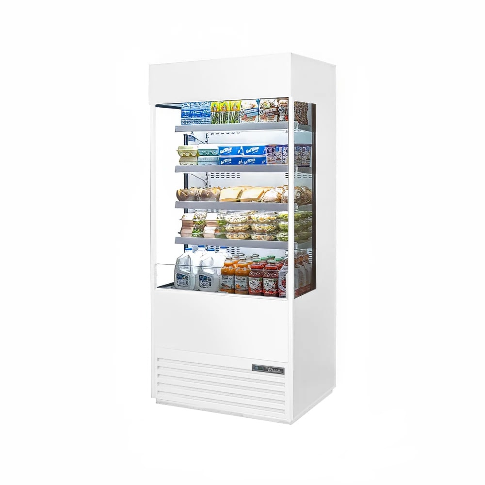 True TOAM-36GS-HC~NSL01 36" Vertical Open Air Cooler w/ (5) Levels, White, 115v