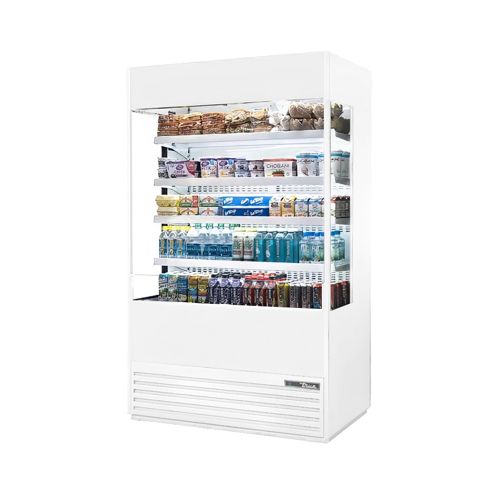 True TOAM-48GS-HC~NSL01 48" Vertical Open Air Cooler w/ (5) Levels, White, 208-230v