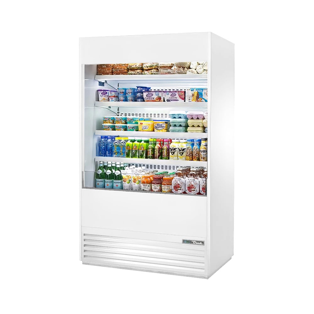 True TOAM-48-HC~NSL01 48" Vertical Open Air Cooler w/ (5) Levels, White, 208-230v