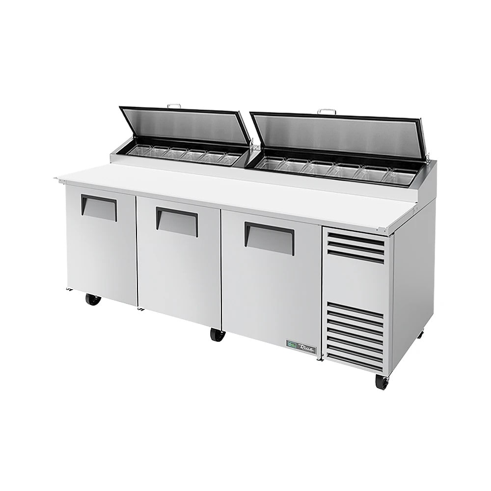 True TPP-AT2-93-HC 93" TPPAT Series Pizza Prep Table w/ Refrigerated Base, 115v
