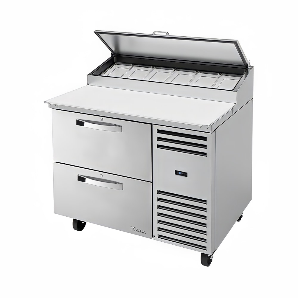 True TPP-AT-44D-2-HC~SPEC3 44" Spec Series® Pizza Prep Table w/ Refrigerated Base, 115v