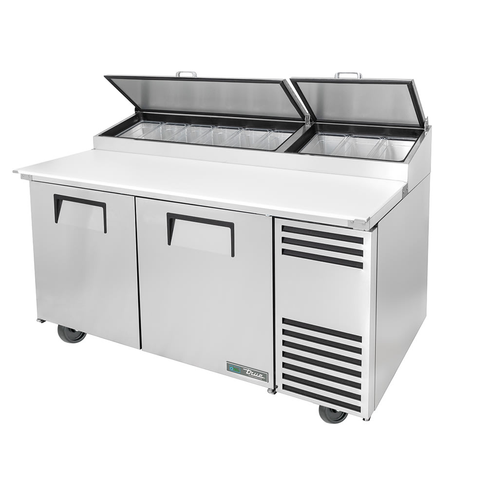 True TPP-AT-67-HC 67" TPPAT Series Pizza Prep Table w/ Refrigerated Base, 115v