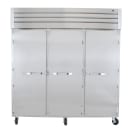 True STR3R-3S-HC 77 3/4" Three Section Reach In Refrigerator, (3) Left/Right Hinge Solid Doors, 115v thumbnail 2