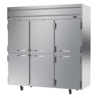 True STR3R-6HS-HC 77 3/4" Three Section Reach In Refrigerator, (6) Left/Right Hinge Solid Doors, 115v thumbnail 2