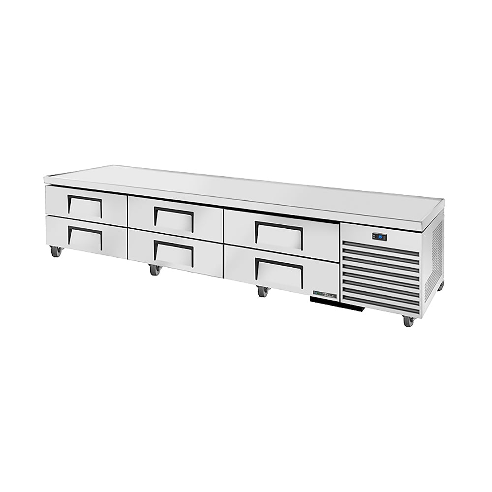 True TRCB-110-HC 110" Chef Base w/ (6) Drawers - 115v