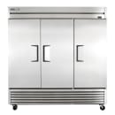 True TS-72F-HC 78 3/8" TS Series Three Section Reach In Freezer, (3) Left/Right Hinge Solid Doors, 115v thumbnail 2