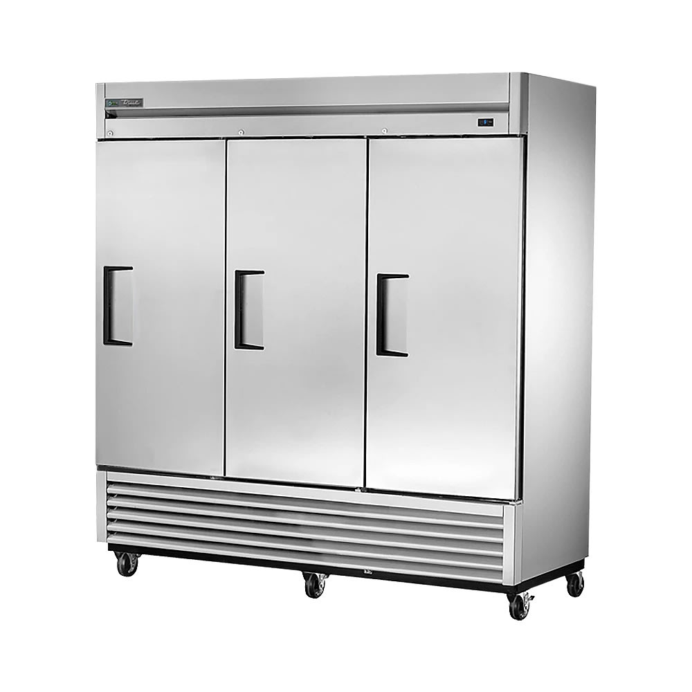True TS-72F-HC 78 3/8" TS Series Three Section Reach In Freezer, (3) Right Hinge Solid Doors Hinged , 115v