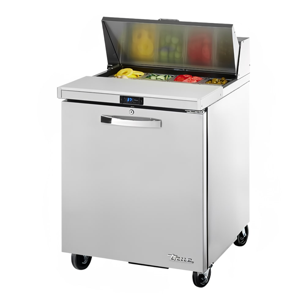 True TSSU-27-08-HC~SPEC3 27" Spec Series® Sandwich/Salad Prep Table w/ Refrigerated Base, 115v