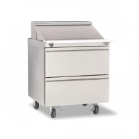 True TSSU-27-08D-2-HC 27" TSSU Series Sandwich/Salad Prep Table w/ Refrigerated Base, 115v thumbnail 2
