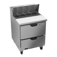 True TSSU-27-08D-2-HC 27" TSSU Series Sandwich/Salad Prep Table w/ Refrigerated Base, 115v thumbnail 4