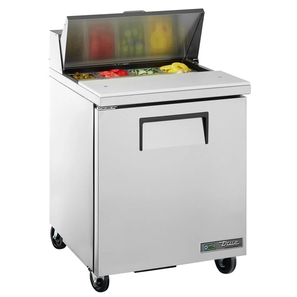 True TSSU-27-08-HC 27" TSSU Series Sandwich/Salad Prep Table w/ Refrigerated Base, 115v