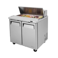 True TSSU-36-08-HC 36" TSSU Series Sandwich/Salad Prep Table w/ Refrigerated Base, 115v thumbnail 2