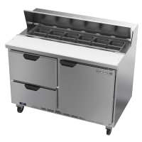 True TSSU-48-12D-2-HC 48" TSSU Series Sandwich/Salad Prep Table w/ Refrigerated Base, 115v thumbnail 4