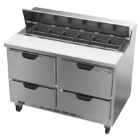 True TSSU-48-12D-4-HC 48" TSSU Series Sandwich/Salad Prep Table w/ Refrigerated Base, 115v thumbnail 3