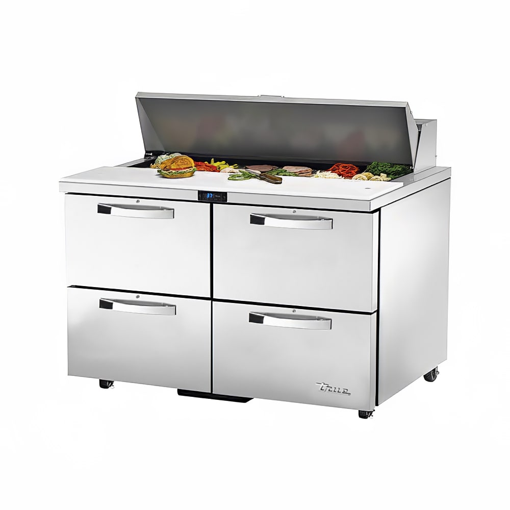 True TSSU-48-12D-4-HC~SPEC3 ADA 48" Spec Series® Sandwich/Salad Prep Table w/ Refrigerated Base, 115v