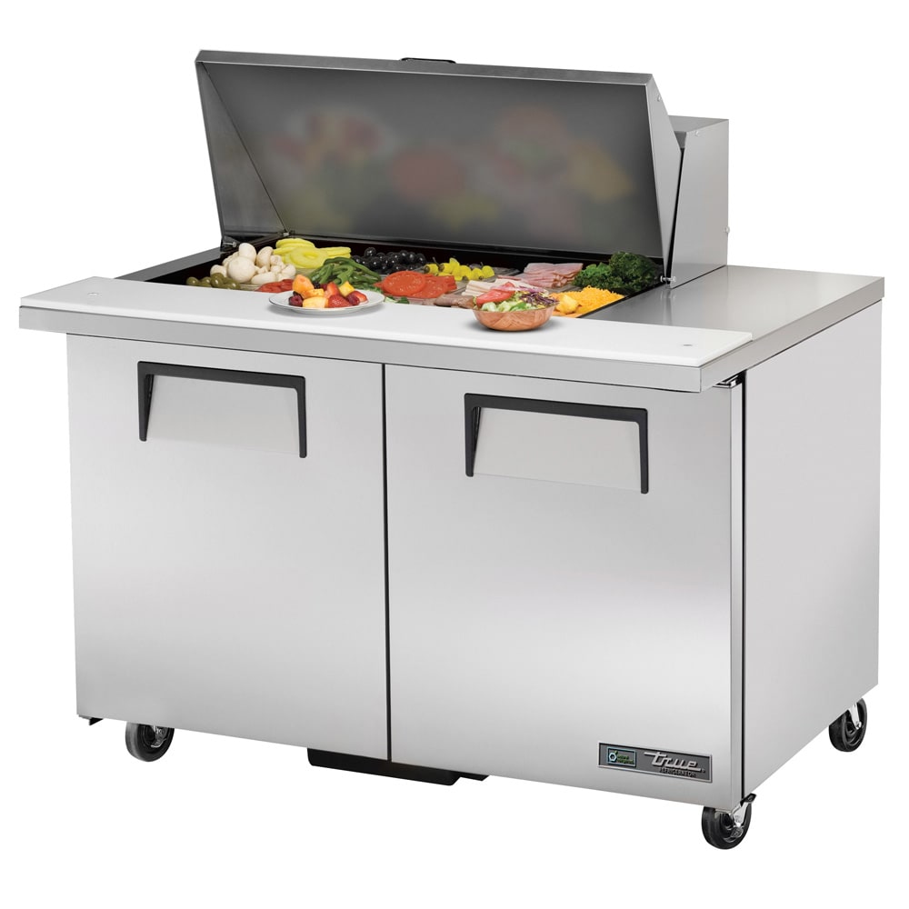 True TSSU-48-15M-B-HC 48" TSSU Series Mega Top Sandwich/Salad Prep Table w/ Refrigerated Base, 115v