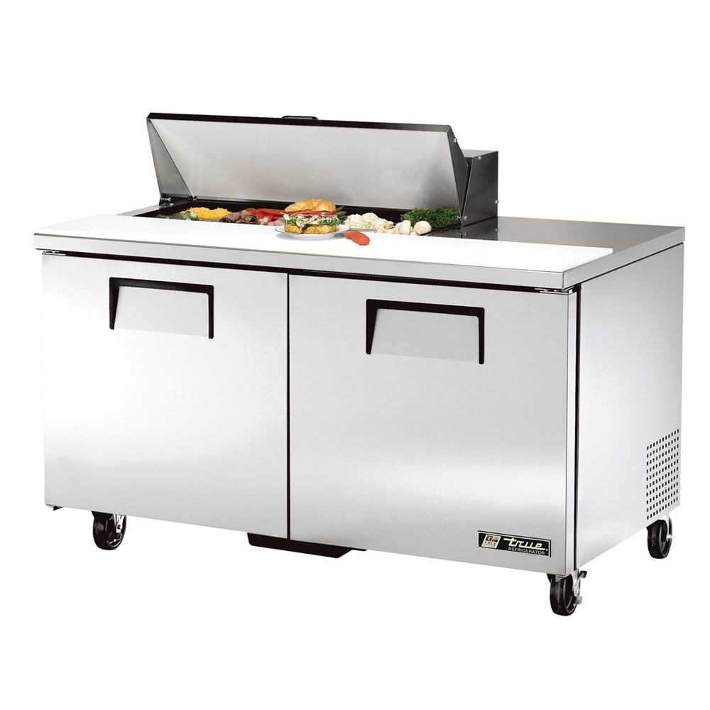 True TSSU-60-10-HC 60" TSSU Series Sandwich/Salad Prep Table w/ Refrigerated Base, 115v
