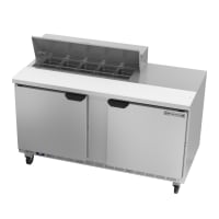 True TSSU-60-10-HC 60" TSSU Series Sandwich/Salad Prep Table w/ Refrigerated Base, 115v thumbnail 2