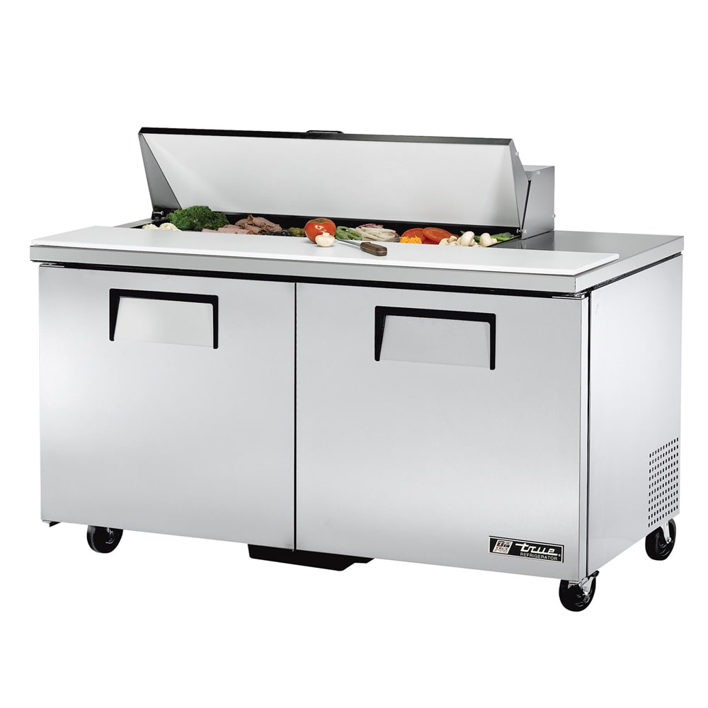True TSSU-60-12-HC 60" TSSU Series Sandwich/Salad Prep Table w/ Refrigerated Base, 115v