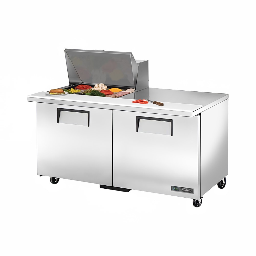 True TSSU-60-12M-B-HC 60" TSSU Series Mega Top Sandwich/Salad Prep Table w/ Refrigerated Base, 115v
