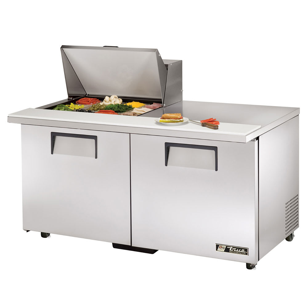 True TSSU-60-12M-B-HC ADA 60" TSSU Series Mega Top Sandwich/Salad Prep Table w/ Refrigerated Base, 115v