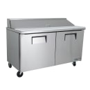 True TSSU-60-16-HC 60" TSSU Series Sandwich/Salad Prep Table w/ Refrigerated Base, 115v thumbnail 3