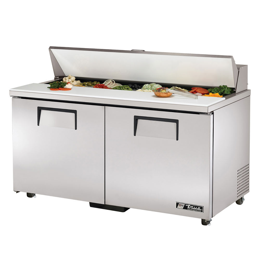 True TSSU-60-16-HC ADA 60" TSSU Series Sandwich/Salad Prep Table w/ Refrigerated Base, 115v