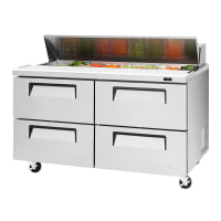 True TSSU-60-16D-4-HC 60" TSSU Series Sandwich/Salad Prep Table w/ Refrigerated Base, 115v thumbnail 4