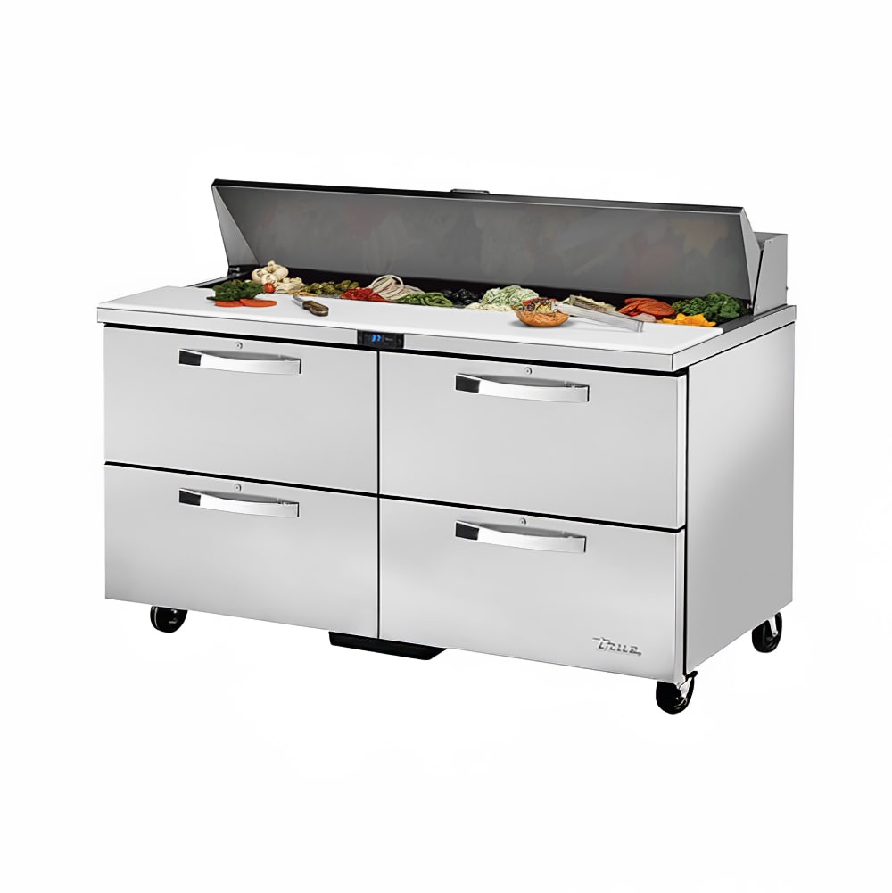 True TSSU-60-16D-4-HC~SPEC3 ADA 60" Spec Series® Sandwich/Salad Prep Table w/ Refrigerated Base, 115v