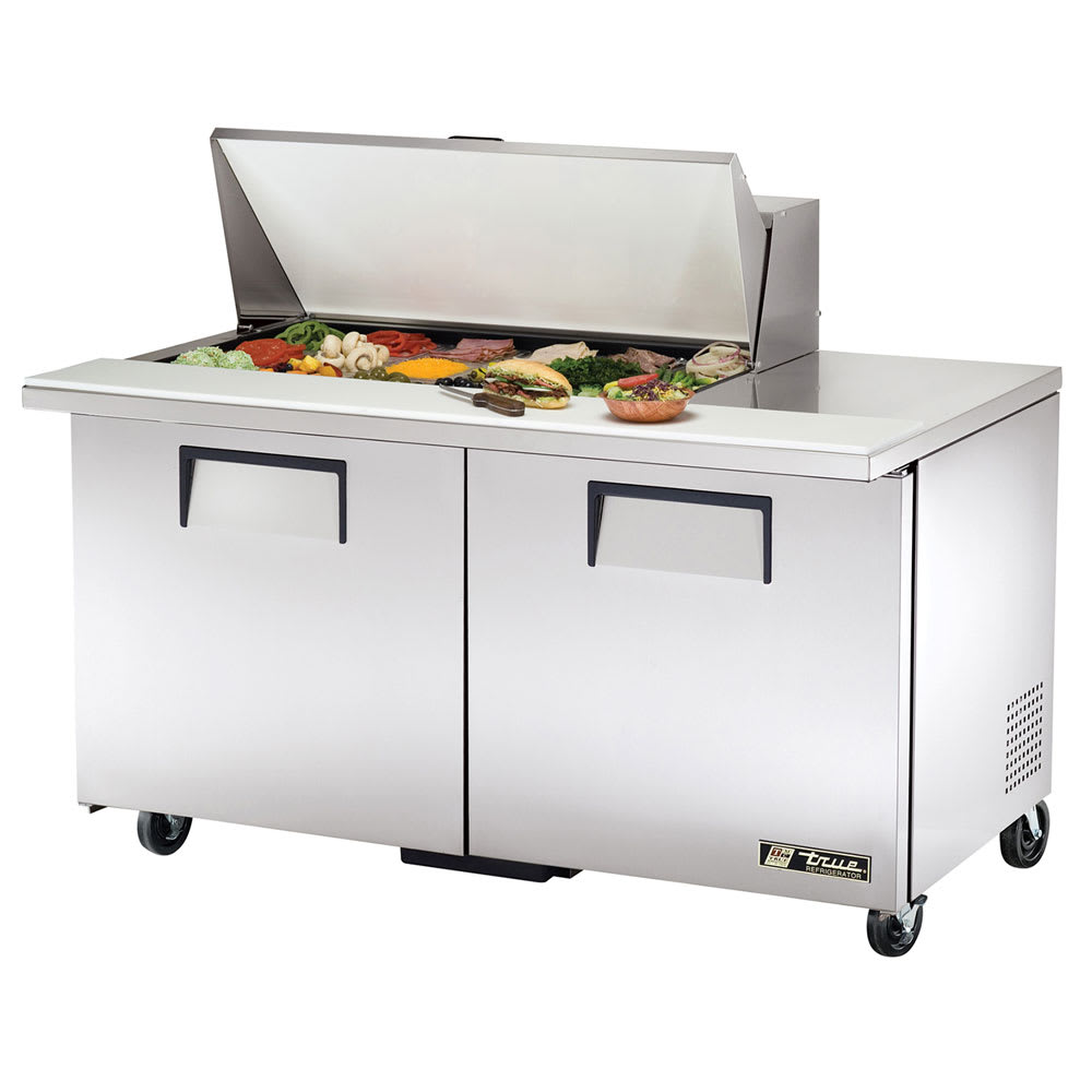 True TSSU-60-18M-B-HC 60" TSSU Series Mega Top Sandwich/Salad Prep Table w/ Refrigerated Base, 115v