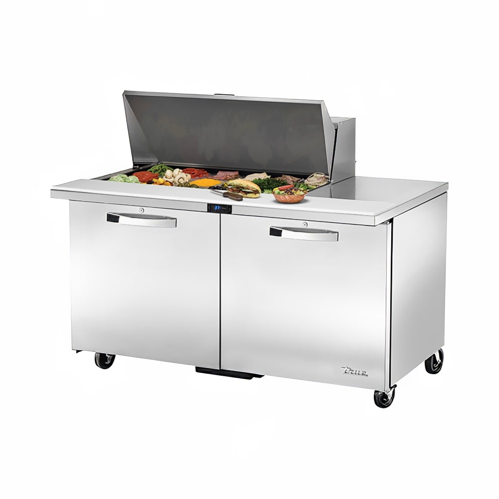 True TSSU-60-18M-B-HC~SPEC3 60" Spec Series® Mega Top Sandwich/Salad Prep Table w/ Refrigerated Base, 115v