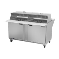 True TSSU-60-24M-B-DS-ST-HC 60" TSSU Series Mega Top Dual Sided Sandwich/Salad Prep Table w/ Refrigerated Base, 115v thumbnail 3