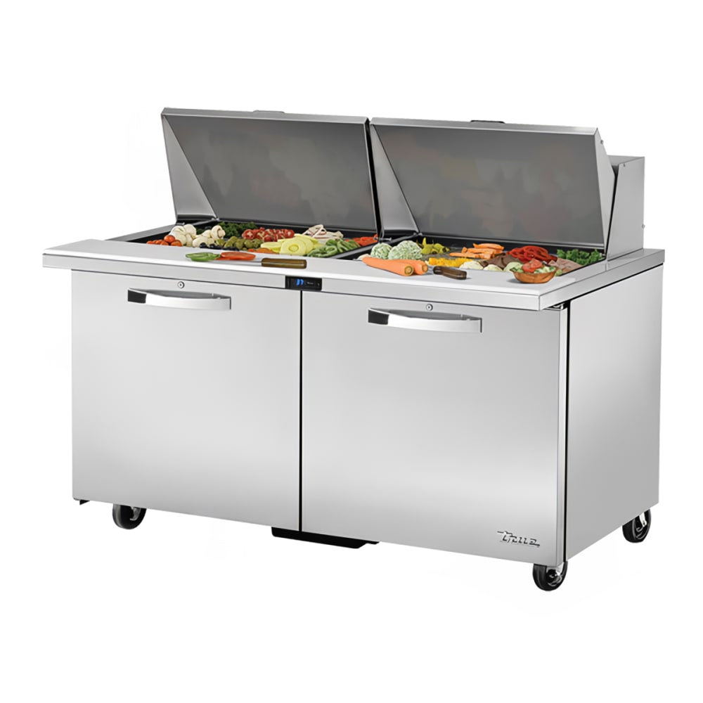 True TSSU-60-24M-B-ST-HC~SPEC3 ADA 60" Spec Series® Mega Top Sandwich/Salad Prep Table w/ Refrigerated Base, 115v