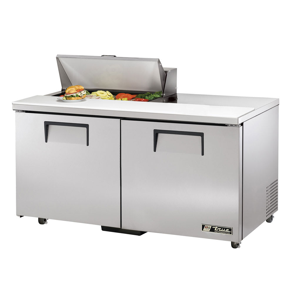 True TSSU-60-08-HC ADA 60" TSSU Series Sandwich/Salad Prep Table w/ Refrigerated Base, 115v