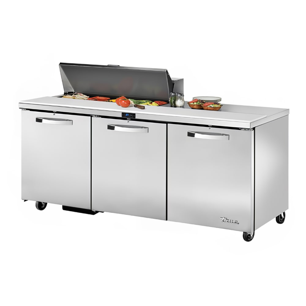 True TSSU-72-10-HC~SPEC3 72" Spec Series® Sandwich/Salad Prep Table w/ Refrigerated Base, 115v
