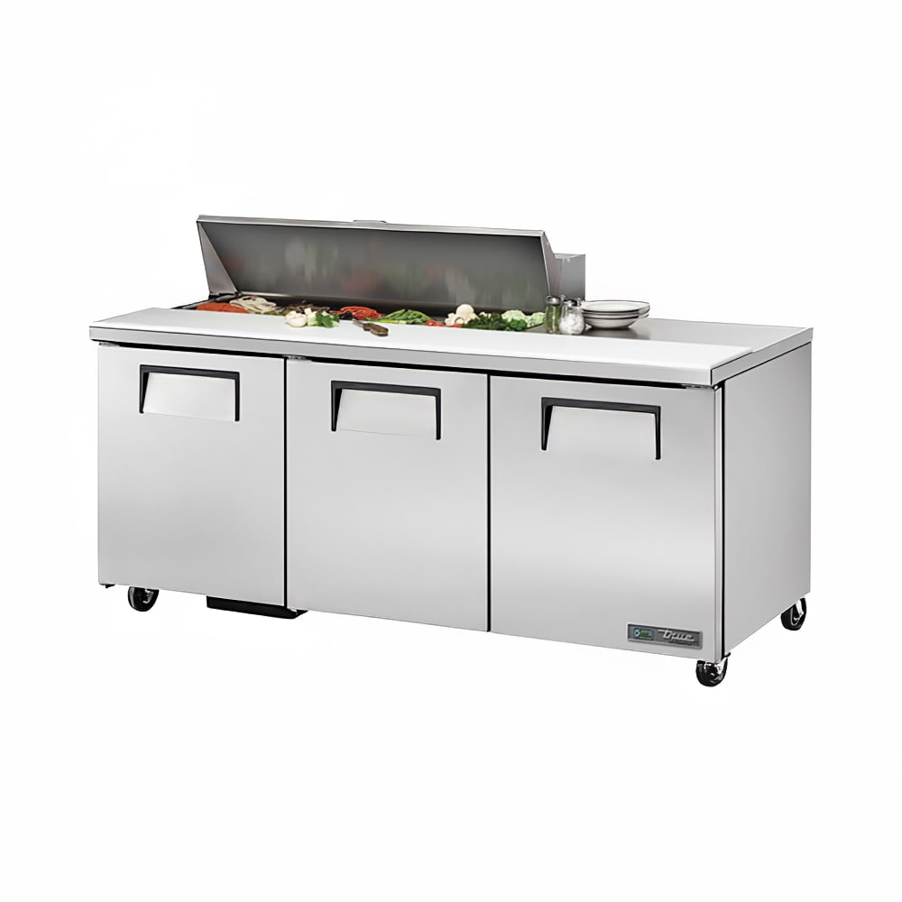 True TSSU-72-12-HC 72" TSSU Series Sandwich/Salad Prep Table w/ Refrigerated Base, 115v