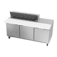 True TSSU-72-12-HC 72" TSSU Series Sandwich/Salad Prep Table w/ Refrigerated Base, 115v thumbnail 2