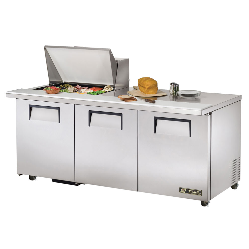 True TSSU-72-12M-B-HC ADA 72" TSSU Series Mega Top Sandwich/Salad Prep Table w/ Refrigerated Base, 115v