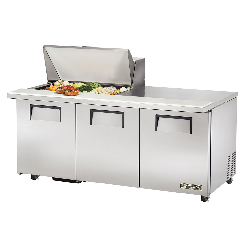 True TSSU-72-15M-B-HC ADA 72" TSSU Series Mega Top Sandwich/Salad Prep Table w/ Refrigerated Base, 115v