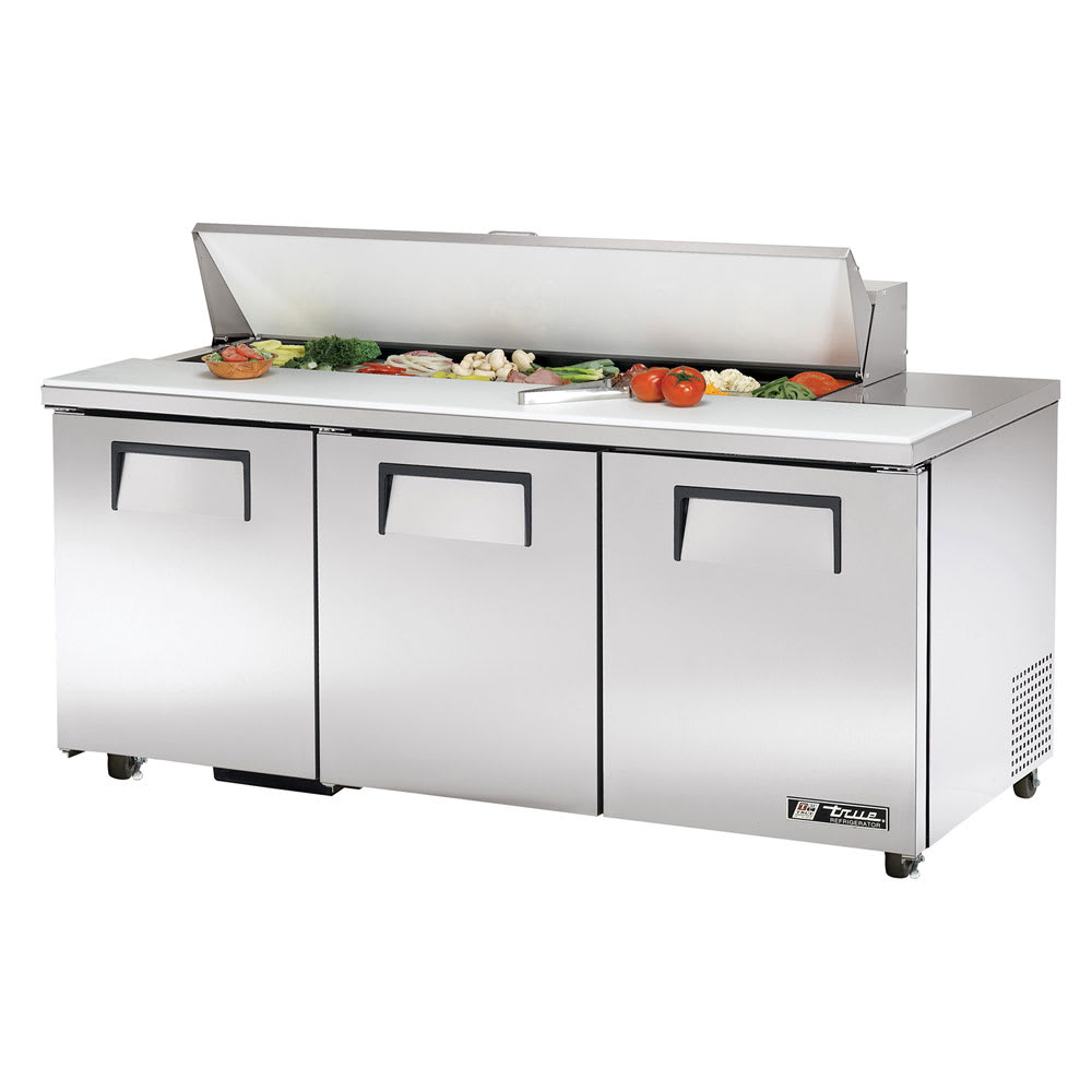 True TSSU-72-16-HC ADA 72" TSSU Series Sandwich/Salad Prep Table w/ Refrigerated Base, 115v