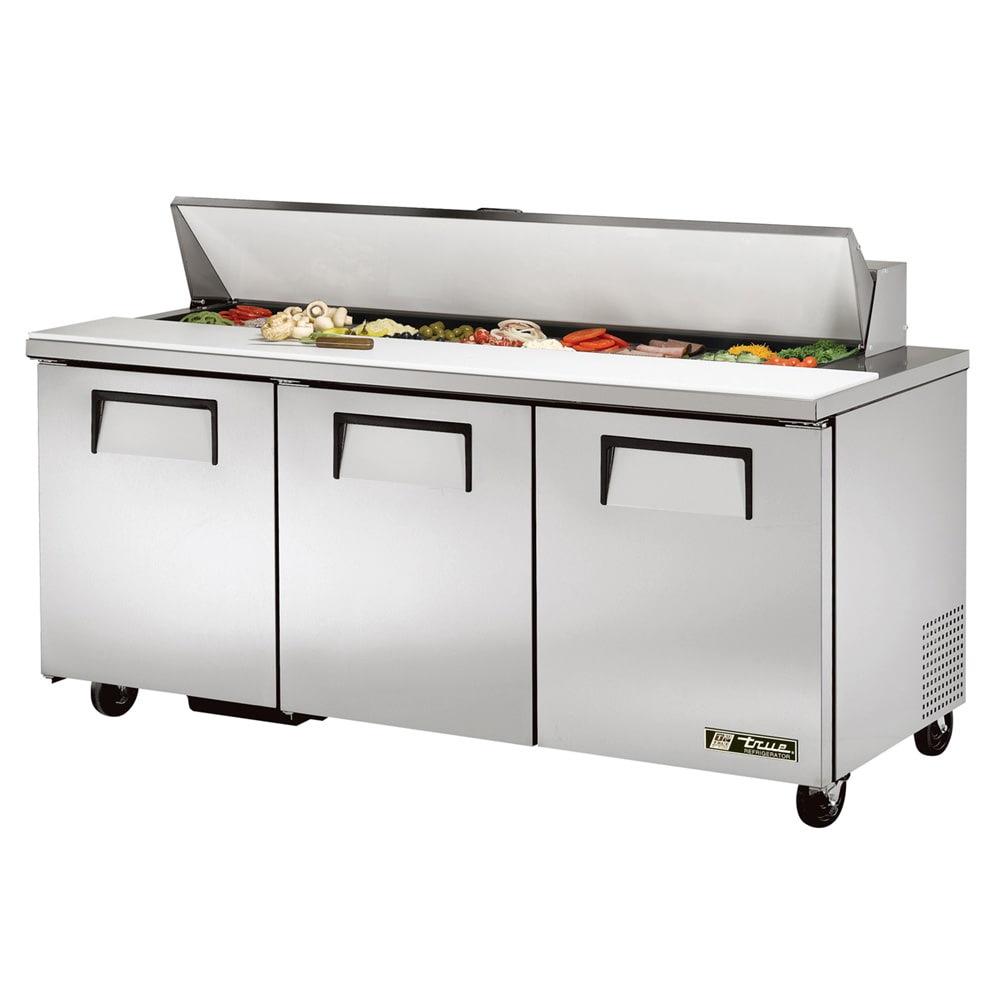 True TSSU-72-18-HC 72" TSSU Series Sandwich/Salad Prep Table w/ Refrigerated Base, 115v