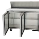 True TSSU-72-18-HC 72" TSSU Series Sandwich/Salad Prep Table w/ Refrigerated Base, 115v thumbnail 9