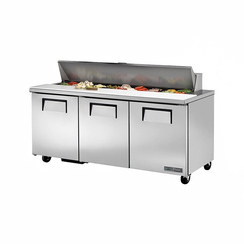 True TSSU-72-18-HC ADA 72" TSSU Series Sandwich/Salad Prep Table w/ Refrigerated Base, 115v