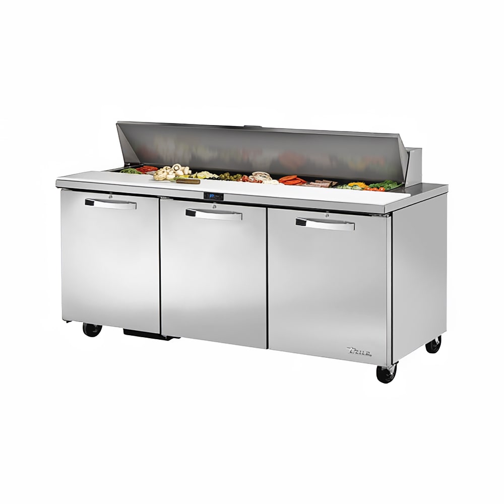 True TSSU-72-18-HC~SPEC3 72" Spec Series® Sandwich/Salad Prep Table w/ Refrigerated Base, 115v
