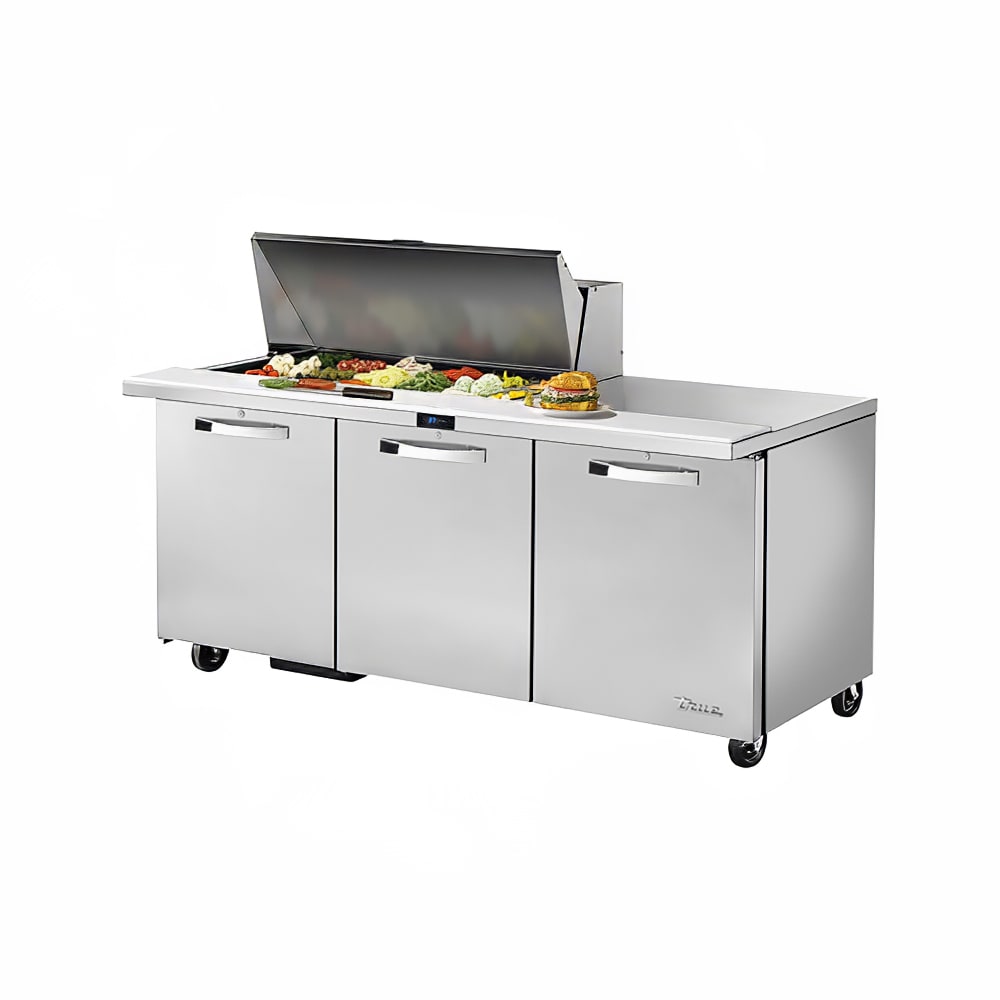 True TSSU-72-18M-B-HC~SPEC3 ADA 72" Spec Series® Mega Top Sandwich/Salad Prep Table w/ Refrigerated Base, 115v