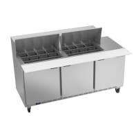 True TSSU-72-24M-B-ST-HC 72" TSSU Series Mega Top Sandwich/Salad Prep Table w/ Refrigerated Base, 115v thumbnail 4