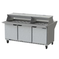 True TSSU-72-30M-B-DS-ST-HC 72" TSSU Series Mega Top Dual Sided Sandwich/Salad Prep Table w/ Refrigerated Base, 115v thumbnail 3